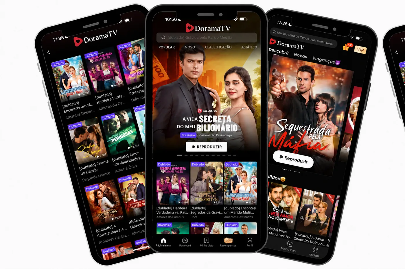 App DoramaTV em vários dispositivos